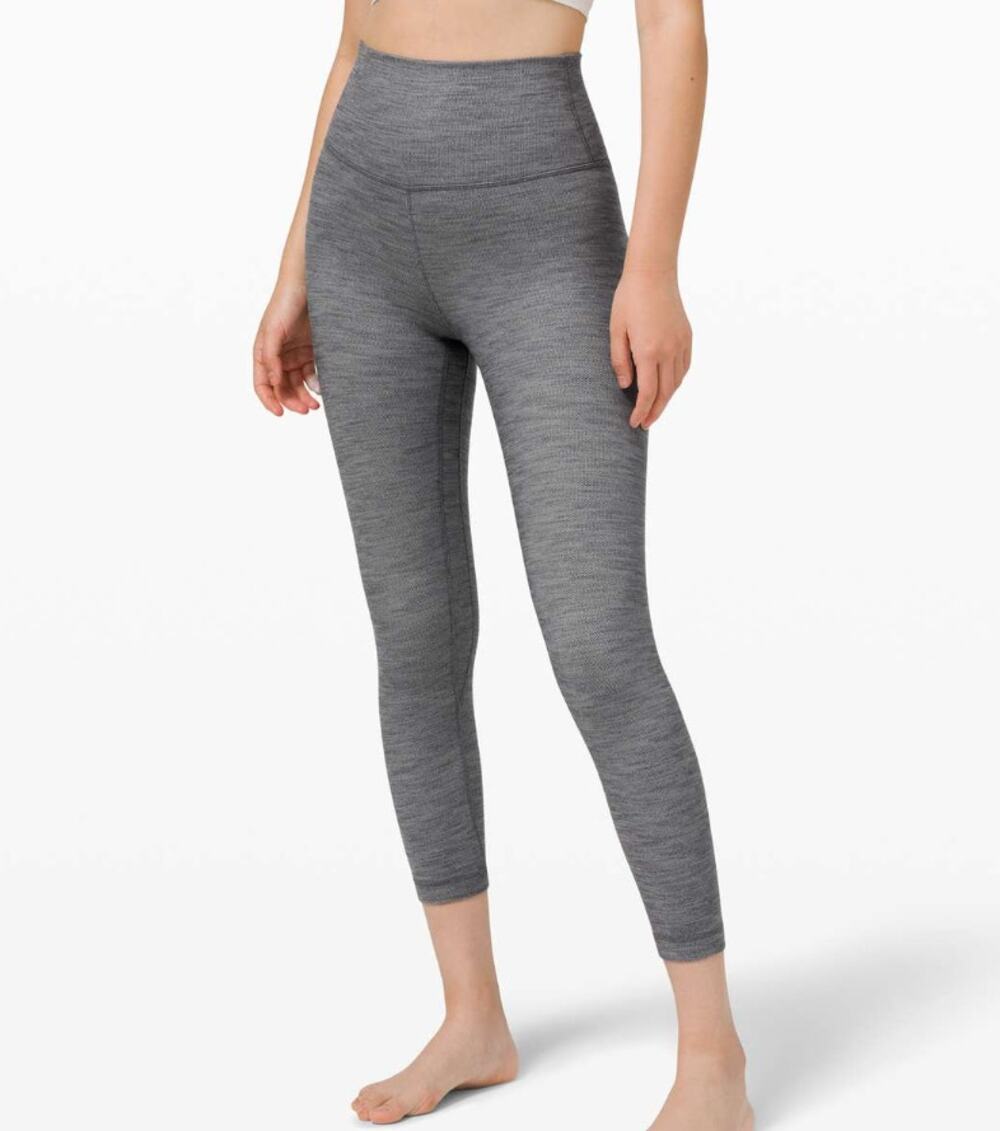 Lululemon Align Crop 21" Mini Heathered Herringbone Heathered leggings size 6
